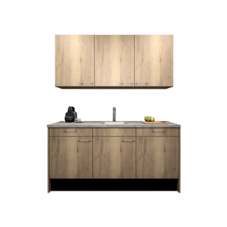 Product afbeelding voor Procasa Keuken 180cm Compleet Mountain Oak Inclusief Onderbouw Vaatwasser