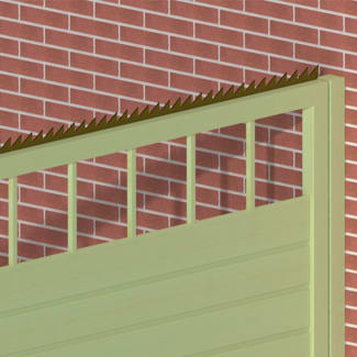 Product afbeelding voor GB Anti-klimstrip 1000mm 65x30x3mm Epoxycoating Zwart 714960B