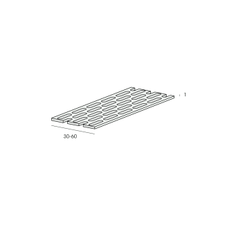 Product afbeelding voor Keralit Platprofiel Geperforeerd 30x1mm 5m Zwart