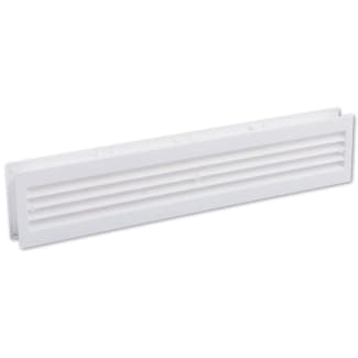 Product afbeelding voor Deurventilatierooster 455x90mm Wit Kunststof