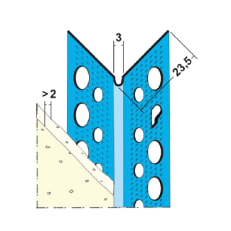Product afbeelding voor Slimgrip Hoekbeschermer SG1030 270cm Alu Zink 0.4mm