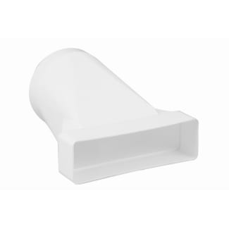 Product afbeelding voor Overgangsstuk Recht 125-204x60mm Kunststof Wit