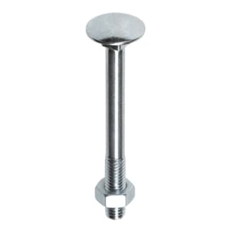 Product afbeelding voor Fis-Profi Slotbout M6x25mm Laagbolkop DIN603/555 Verzinkt 4.8 Met Moer 125st