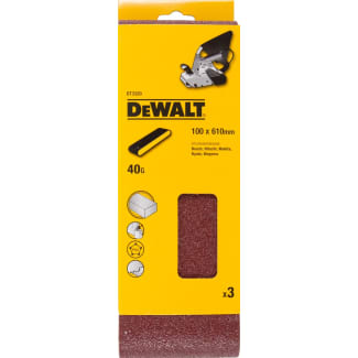 Product afbeelding voor DeWALT Schuurband DT3320QZ 100x610mm K40 3st