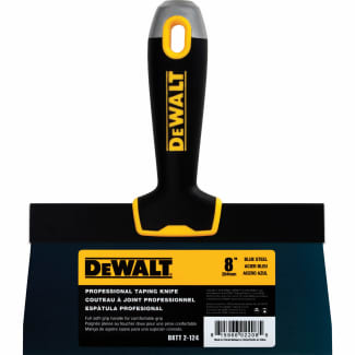Product afbeelding voor DeWALT Spackmes Hoogblad 8" 203mm Blauw Verenstaal Softgreep