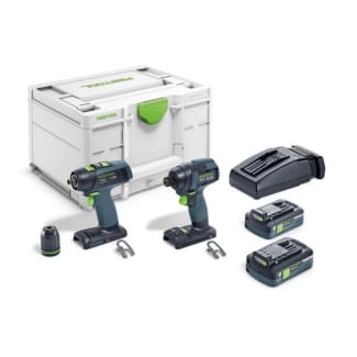 Product afbeelding voor Festool Accu Slagschroevendraaier En Accu Schroefboormachineset TID 18 HPC 4,0 I-Set T18
