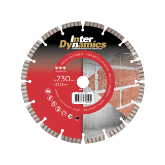Product afbeelding voor InterDynamics Diamantzaagblad Premium 230x22.2mm Beton 2st