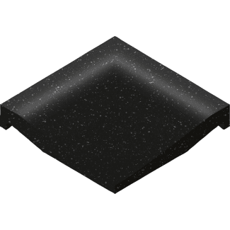 Product afbeelding voor Villeroy & Boch Hoek Pro Architectura 3.0 Pure Black 10x10cm Mat R10 2609C4910010