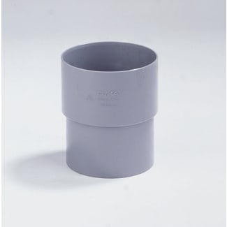 Product afbeelding voor Dyka PVC RWA Verbindingsmof 80mm LV/VS Lijmmof/Verjongd Spie Grijs