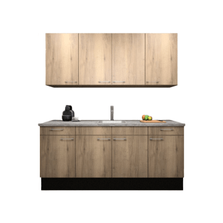 Product afbeelding voor Procasa Keuken 200cm Compleet Mountain Oak