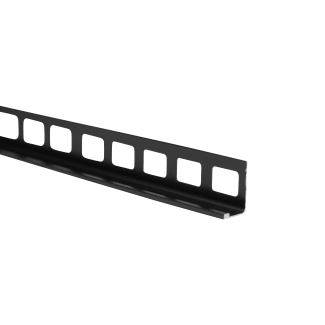 Product afbeelding voor Pro-One Tegelprofiel 12.5mm 300cm Haaks Aluminium Mat Zwart