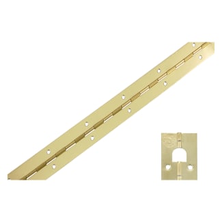 Product afbeelding voor Pianoscharnier 0.7mm 32x1250mm Vermessingd