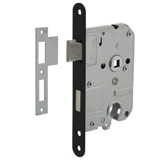 Product afbeelding voor Intersteel Dag- En Nachtslot PC55 Doornmaat 50mm Voorplaat Afgerond Zwart Met Sluitplaat