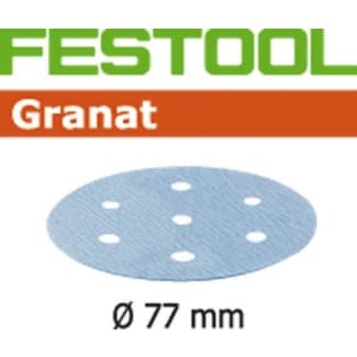 Product afbeelding voor Festool Schuurschijf STF D77/6 P180 GR/50 Granat 50st