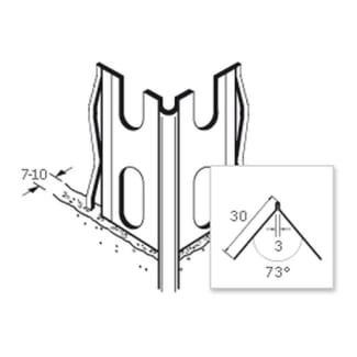 Product afbeelding voor Ripstaal Hoekbeschermer 1042 260cm 7-10mm Aluzink