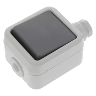 Product afbeelding voor PEHA Wisselschakelaar Opbouw Spatwaterdicht Wartel M20 Grijs