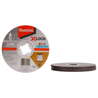 Product afbeelding voor Makita Doorslijpschijf X-Lock E-00418 125x22,23x1,2mm RVS 10st