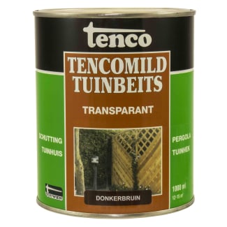 Product afbeelding voor Tencomild Tuinbeits Transparant 1L Donkerbruin