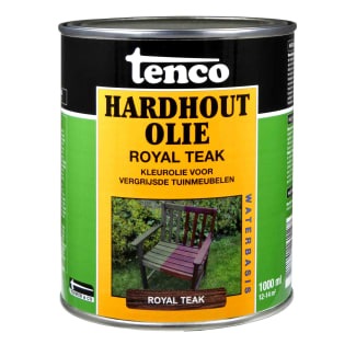 Product afbeelding voor Tenco Hardhoutolie Waterbasis 1L Royal Teak