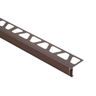Product afbeelding voor Schlüter BARA-RAKEG Randprofiel 10mm 250cm Alu Met Kleurcoating Zwartbruin RAKEG10SB