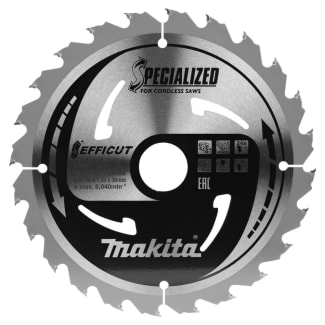 Product afbeelding voor Makita Cirkelzaagblad 190x30x1,45mm 23tands Efficut ATAFR Hout
