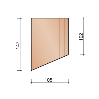 Product afbeelding voor Kloosterwaard Uitwendige Hoek 10cm Zwart 135 Graden 20mm Kering