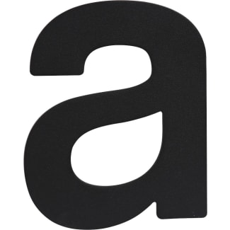 Product afbeelding voor Oxloc Huisletter A 75x93mm RVS Zwart