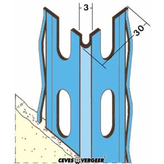 Product afbeelding voor Hoekbeschermer 1042V 260cm 10mm Alu Zink