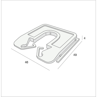 Product afbeelding voor Milli-Max Uitvulplaatje 4mm 100st Blauw