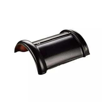 Product afbeelding voor Wienerberger Halfronde Vorst Vario 225mm Vulkaanzwart Edelengobe 755 Tegelen