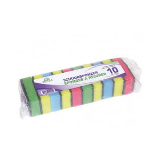 Product afbeelding voor Schuurspons Assorti Kleur 90x58x30mm 30st