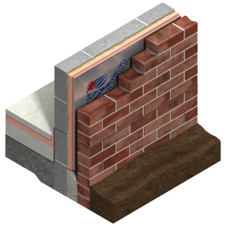 Product afbeelding voor Kooltherm K8D Plus Spouwplaat 95/20mm 120x60cm Rd=5,05