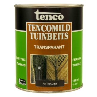 Product afbeelding voor Tencomild Tuinbeits Transparant 1L Antraciet