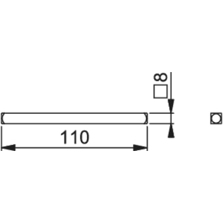 Product afbeelding voor HOPPE Krukstift Voor 2 Gatdelen 54mm