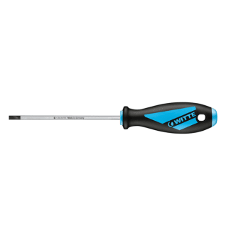 Product afbeelding voor Witte Schroevendraaier Maxxpro met Sleuf 0.5x3.0x75mm Elektrisch