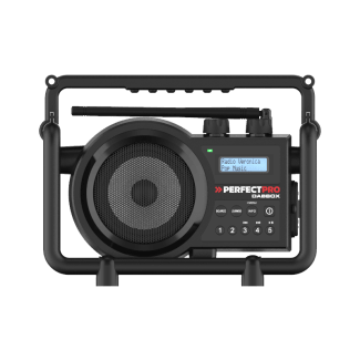Product afbeelding voor Perfectpro Bouwradio DabBox Dab+ FM RDS Aux Bluetooth Oplaadbaar Zwart