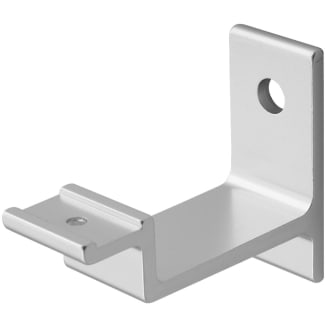 Product afbeelding voor Hermeta Leuninghouder 3541-01E 65mm Vlak Stokschroef Aluminium Naturel