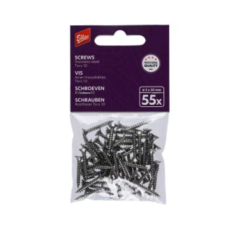 Product afbeelding voor Ellen Tochtschroef 3,0x20mm Rvs 55st Torx-10