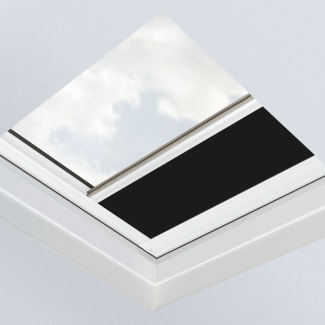 Product afbeelding voor Fakro Verduisterend Rolgordijn Platdak ARF/D II 08K 120x120cm Solar Elektrisch Kleur Zwart (226)