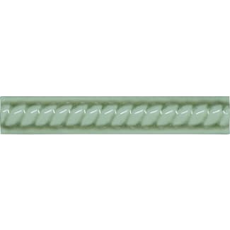 Product afbeelding voor Strip Modernista Trenza Verde Claro 2,5x15cm Glanzend