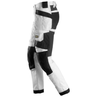 Product afbeelding voor Snickers Werkbroek AllroundWork Lang Stretch Met Holsterzakken Maat 52 Wit/Zwart