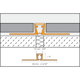 Product afbeelding voor Schlüter DILEX-BWB Bewegingsvoegprofiel 12,5mm 250cm PVC/CPE Donker Antraciet BWB125DA