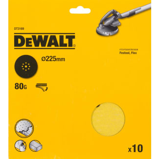 Product afbeelding voor DeWALT Schuurschijf DT3169QZ Flex-9 225mm K80 10st