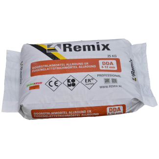 Product afbeelding voor Remix Dunbed-/Doorstrijkmortel M10 Allround ER 25kg Antraciet 300