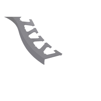 Product afbeelding voor Schlüter BARA-RWL Hoekprofiel Radius 25mm 250cm Alu Met Kleurcoating Grijs Metallic R/RWL25GM