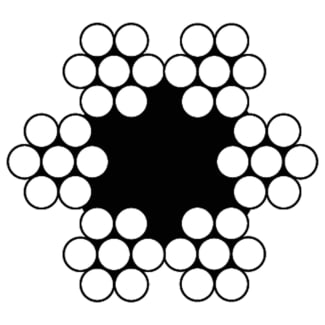 Product afbeelding voor DX Staalkabel 3mm 6x7 1TWK Verzinkt