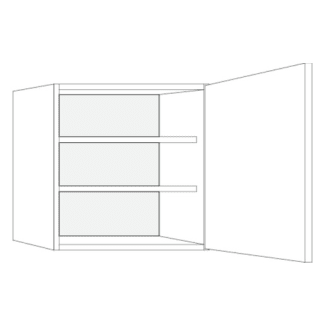 Product afbeelding voor Bovenkast ECO P01 FSC Mix 70% H50-713 Links Wit Prijsgroep 1 - BL50-D