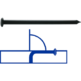 Product afbeelding voor Kelfort Stalen Nagel 2.5x40mm Bombé Kop Elektrolytisch Verzinkt Zwart 610st 1kg
