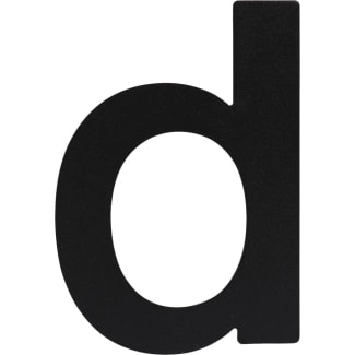 Product afbeelding voor Oxloc Huisletter D 84x117mm RVS Zwart