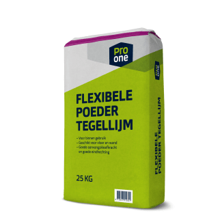 Product afbeelding voor ProOne Flexibele Poedertegellijm 25kg